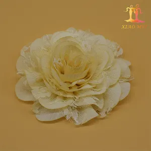 New style artificial dress making Fabric 3D flowers for dress/wedding decoration