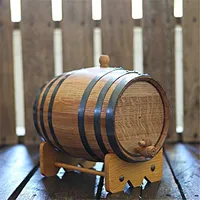 Custom 5リットルWhiskey Beer Wine Bourbon Tequila Oak Wooden Whiskey Barrel