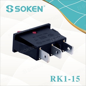 RK1-15 Tản Nhiệt Nóng Chuyển Đổi/Chỉ Báo Power Rocker Chuyển Đổi Thắp Sáng 16a 250vac - Product Image 2