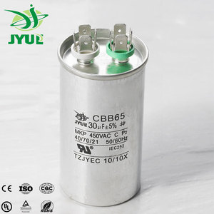 <span class=keywords><strong>Condensateur</strong></span> <span class=keywords><strong>Cbb65</strong></span> 35uf 50uf fourni par l'usine JYUE pour le démarrage et le fonctionnement des pompes à eau, forme ovale et ronde - Product Image 3