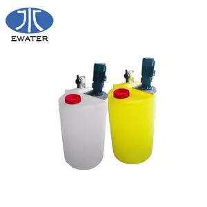 For Sewage Water Treatment PE Tank Dosing Tank With Mixer System Pump Sale 100 Lliter