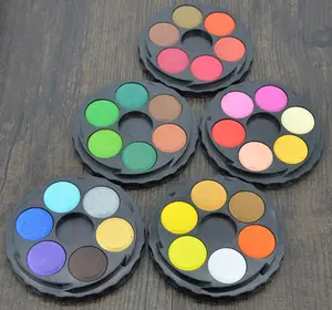 批发定制 12 种颜色艺术家水彩涂料蛋糕 24 种颜色为孩子们提供水彩画