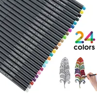 12/24/36 colori Fineliner Penna di Colore Set, 0.4 millimetri Fine Linea Disegno a Penna Penna, poroso Punta Fine art Marker Pen