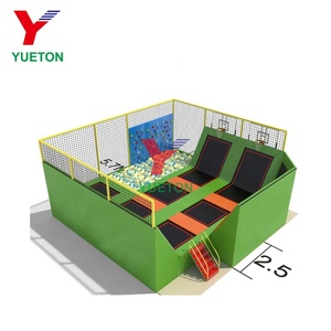 Parc de trampolines géants rectangulaires intérieurs <span class=keywords><strong>pour</strong></span> sauts et rebonds - Product Image 5
