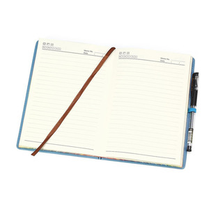 Custom Classic <span class=keywords><strong>papelería</strong></span> cuaderno de tapa dura revista pu escritura Notebook 200 páginas con papel de colores borde - Product Image 4