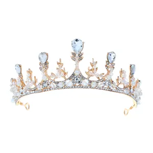 Wedding Luxury Tiaras Zinc Alloy Popular Bridal Bouquet Queen Crown