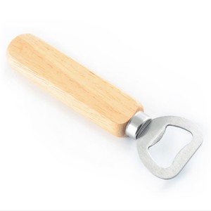 Wood Handle Stainless Steel Eco-Friendly Handheld Bartender Bottle Opener for Wine Beer Soda Glass Kitchen <strong>Bar</strong> <strong>Tools</strong> - Product Image 3