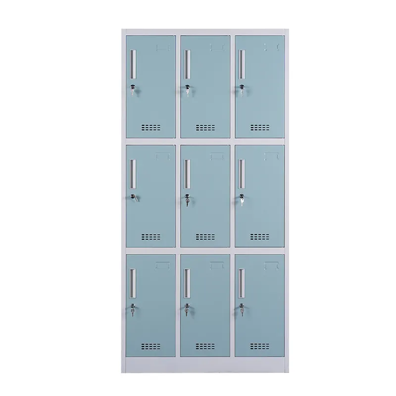 9 deur metallic locker plank werknemers lockers industriële stalen locker kast voor koop filippijnen