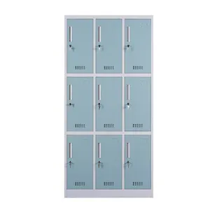 9 cửa kim loại locker kệ công nhân tủ công nghiệp thép locker tủ để bán philippines