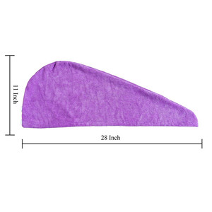 Serviette de <span class=keywords><strong>cheveux</strong></span> Super absorbante en <span class=keywords><strong>microfibre</strong></span>, 1 pièce, Ultra 2 boutons, pour femmes, séchage rapide, Anti-frisottis, emballage magique - Product Image 3
