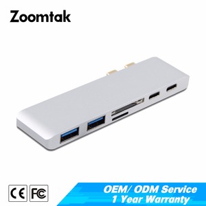 USB <span class=keywords><strong>C</strong></span> Hub 3.1 avec Type <span class=keywords><strong>c</strong></span> adaptateur De Charge SD 4 K HDMI Adaptateur 2USB 3.0 Ports 1000 Mbps Ethernet - Product Image 1