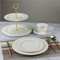 8 и 10 дюймов керамическая тарелка для торта с рельефным дизайном