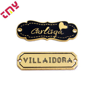 <span class=keywords><strong>Plaque</strong></span> métallique souvenir personnalisée avec logo imprimé, en laiton, style nautique européen, pour sacs à main et lettres <span class=keywords><strong>de</strong></span> vêtements - Product Image 5