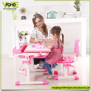 Factory Top Sale Plastic Kids Table and Chairs Assemble Children Study Table and Chair