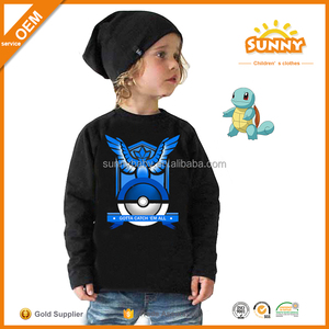 Los bebés Varones camisetas sin mangas Larga Tee Camisas Para Hombre <span class=keywords><strong>Pokemon</strong></span> Patrón Camiseta Larga - Product Image 3