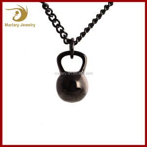 Fabricante de Joyas de Fitness Gimnasio Kettlebell Encantos Collar para Las Mujeres - Product Image 1
