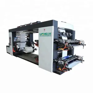 High speed flexographic printing machine for plastic film printing letterpress roll to roll printing press