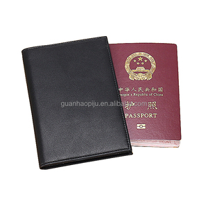 Noir Pas Cher PU <span class=keywords><strong>Faux</strong></span> Cuir Couverture Du <span class=keywords><strong>Passeport</strong></span> NOUS <span class=keywords><strong>Passeport</strong></span> Couverture Voyage Portefeuille En Cuir - Product Image 4