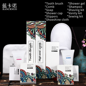 Juego de artículos de tocador desechables ecológicos para <span class=keywords><strong>hotel</strong></span>, artículos de tocador biodegradables y kit dental de pasta de dientes, paquete de viaje incluido - Product Image 5