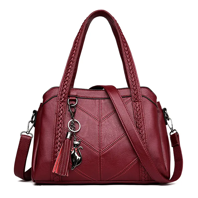 Women Casual Tote Female Handbag Large Big Shoulder for Tote Ladies Vintage Genuine Leather Crossbody Bag