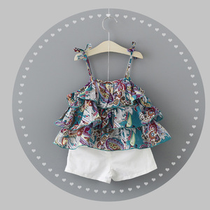 Precioso Mickey Princesa temperamento de verano de rayas niños camisas y trajes de falda - Product Image 6