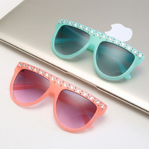 17032 Superhot di Lusso 2019 Occhiali Nuove Donne di Modo Piatto Nero Del Progettista Occhiali Da Sole Con Strass - Product Image 5