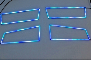 03-07 <span class=keywords><strong>Chevy</strong></span> Silverado, anillo <span class=keywords><strong>de</strong></span> Ojos <span class=keywords><strong>de</strong></span> Ángel LED que cambia multicolor, kit <span class=keywords><strong>de</strong></span> Halo SRGB, faro delantero - Product Image 6