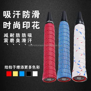 Printing Badminton / Tennis/ Squash Rackets Grips Ordinary Keel Overgrips