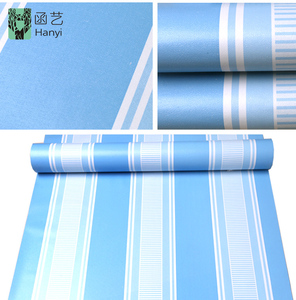 Carta da Parati in Vinile con Motivo a Righe Mediterranee, Adesivo Murale 3D <span class=keywords><strong>per</strong></span> Soggiorno - Product Image 2