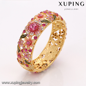 أسورة-172 xuping الماس الأمريكية مجوهرات مخصصة حسب الطلب ، 24k الذهب الإسورة - Product Image 2