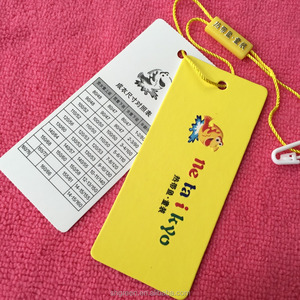 Etiqueta colgante de papel recubierto lavable para Vaqueros, etiqueta de ropa de papel de alta calidad con etiquetas de plástico - Product Image 2