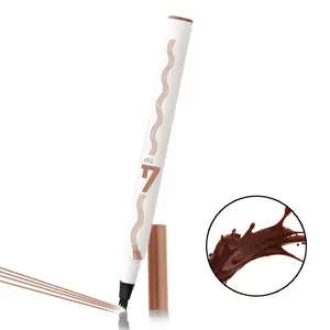 Wholesale waterproof four tip waterproof liquid eyebrow pencil