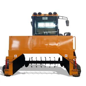 Crawler Dreh kompost maschine Zum Verkauf Hühner mist Kompost Turner