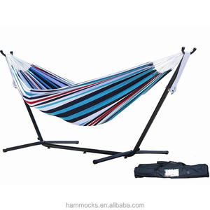 <strong>Hammocks</strong> with Metal <strong>Frame</strong> Steel <strong>Frame</strong> <strong>Hammock</strong> Camping Cotton <strong>Hammock</strong> with Stand - Product Image 2