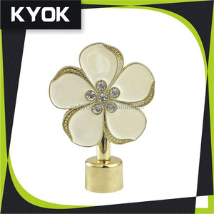 Terminali per Aste di <span class=keywords><strong>Tende</strong></span> in Rame Stile Moderno Country e Rustico, Decorazioni a Foglia per <span class=keywords><strong>Tende</strong></span> per Bambini - Product Image 3