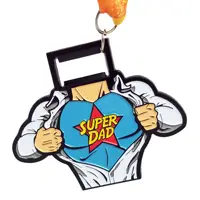 Mooie Standbeelden 3D emaille kampioenschappen Sport superman medaille