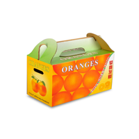 Boîte d'emballage en Carton de fruits fraise, grande boîte Orange personnalisée 50 pièces