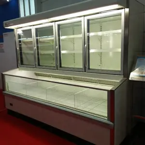 Vitrine réfrigérée verticale combinée <span class=keywords><strong>congélateur</strong></span> DCS1820F1 pour supermarché - Product Image 1