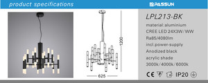 72 W llevó la iluminación de techo para <span class=keywords><strong>plaze</strong></span> vestíbulo - Product Image 2