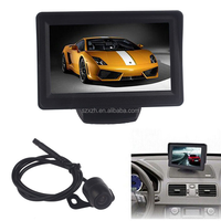 Moniteur LCD 4,3 pouces étanche pour voiture, caméra de recul, capteur de stationnement vidéo