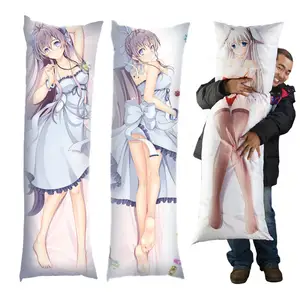 Anime Body Pillow Covers Decorative Pillow Cover Fabrics Made Pillowcases Body Pillow Cover Pillowcase 100% Polyester Plain EBO