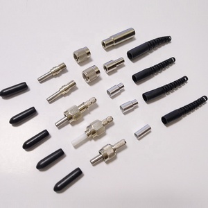 Konektor <span class=keywords><strong>Sma</strong></span> 905 Optik Serat Logam Ferrule Keramik Ukuran Lubang Dapat Disesuaikan Stabilitas Baik