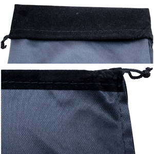 Özel baskılı Logo 34 büyük hediyelik parfüm kutusu kese siyah kadife çanta takı - Product Image 4