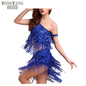 Tongyang mới Khiêu Vũ Khiêu Vũ ăn mặc Samba trang phục cho phụ nữ rìa sexy Salsa Dresses tắt Vai <span class=keywords><strong>Latin</strong></span> OEM nhảy múa Ăn mặc - Product Image 3