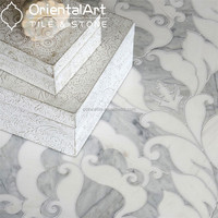 Personnalisé en pierre naturelle mosaïque de dosseret de tuile de jet d'eau