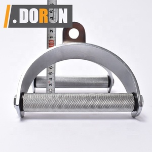 Barra de Remo Doble en Forma de D, Barra de Remo Curva, Barra de Ejercicio de Acero Resistente, Barra de Presión en Forma de <span class=keywords><strong>V</strong></span> Antideslizante para Tríceps - Product Image 3