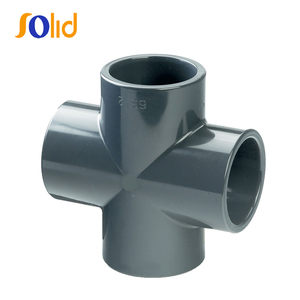 Raccord en <span class=keywords><strong>PVC</strong></span> plastique pour application d'eau, moulé par injection, lisse, basse pression, normes DIN, tailles 10 mm, 14 mm, 30 mm, <span class=keywords><strong>PVC</strong></span>-<span class=keywords><strong>U</strong></span>, PPR, PE - Product Image 2