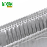 Grands moules à rôtir et à pâtisserie jetables rectangle de 950 ml en aluminium