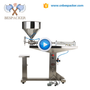 Bespacker Y1WLD Rumania piso tipo pistón líquido pasta sola cabeza doble aceite jugo máquina de llenado - Product Image 1