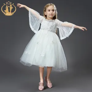 זריז ילד סיטונאי בגדי פרח קיד שמלת עיצוב חמוד תינוק בד מסיבת קיץ נסיכה יפה ילדה שמלה
